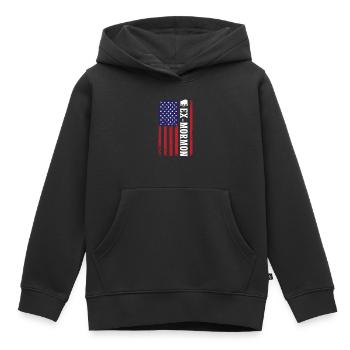 Tapir Exmo Patriotic Post-Mormon Anti LDS - Kids Premium Organic Hoodie - black - Front - AI Model Kid Male (0cm)