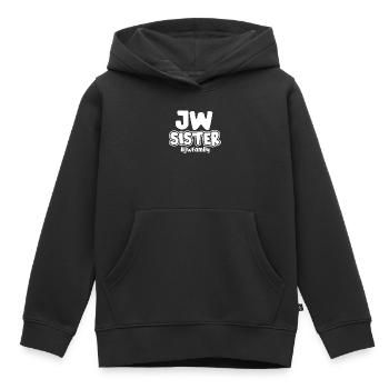 Témoins de Jéhovah - Sweat Premium à capuche enfant bio - noir - Devant - AI Model Kid Male (0cm)