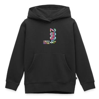 18 JAHRE 18. GEBURTSTAG LIMITED EDITION 2004 - Kinder Premium Organic Hoodie - Schwarz - Vorne - AI Model Kid Male (0cm)