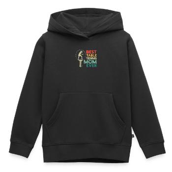 Beste Tischtennis-Mutter aller Zeiten Lustiger - Kinder Premium Organic Hoodie - Schwarz - Vorne - AI Model Kid Male (0cm)
