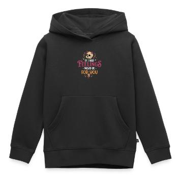 Sie wären für dich Anti-Valentinstag - Kinder Premium Organic Hoodie - Schwarz - Vorne - AI Model Kid Male (0cm)