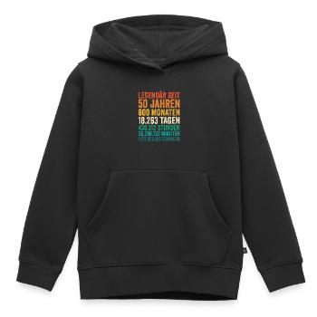 50 Jahre Fünfundvierzigster Geburtstag - Kinder Premium Organic Hoodie - Schwarz - Vorne - AI Model Kid Male (0cm)