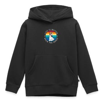 Life Is Better When You Dance Instructor - Kids Premium Organic Hoodie - black - Front - AI Model Kid Male (0cm)