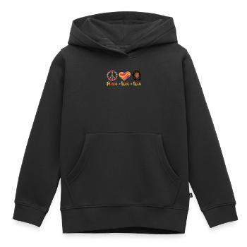 Hippie Dreadlocks Rasta - Kinder Premium Organic Hoodie - Schwarz - Vorne - AI Model Kid Male (0cm)