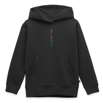 Cadeau de photographe pour l’amateur de photographie Aperture - Sweat Premium à capuche enfant bio - noir - Devant - AI Model Kid Male (0cm)
