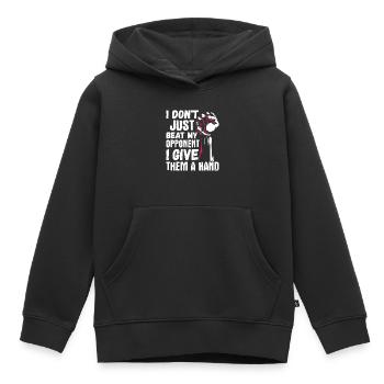 Arm wrestling arm wrestler - Kids Premium Organic Hoodie - black - Front - AI Model Kid Male (0cm)