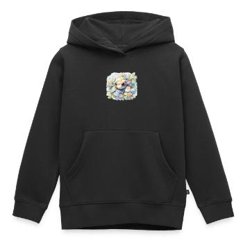 Turtle Lizard Turtle Baby Turtles - Kids Premium Organic Hoodie - black - Front - AI Model Kid Male (0cm)