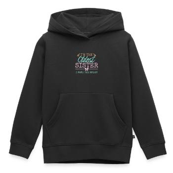 Ich mache die Regeln Ältester Erwachsener 3 Schwestern Matching - Kinder Premium Organic Hoodie - Schwarz - Vorne - AI Model Kid Male (0cm)