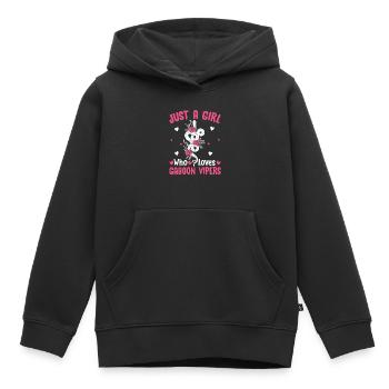 Snake owners - Kids Premium Organic Hoodie - black - Front - AI Model Kid Male (0cm)