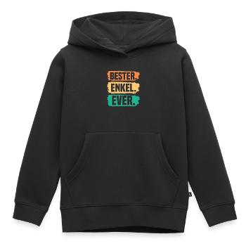 Enkel - Kinder Premium Organic Hoodie - Schwarz - Vorne - AI Model Kid Male (0cm)
