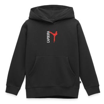 Capoeira - Sweat Premium à capuche enfant bio - noir - Devant - AI Model Kid Male (0cm)