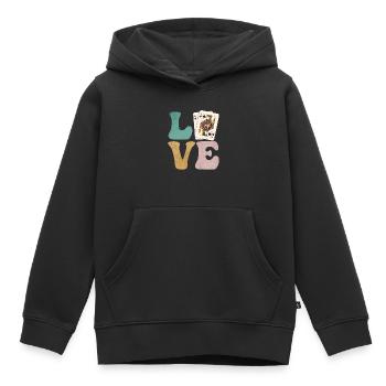 Blackjack Gambling Cards - Kids Premium Organic Hoodie - black - Front - AI Model Kid Male (0cm)