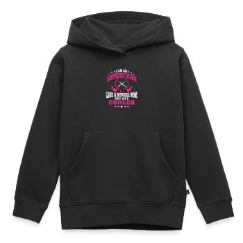 Maman infirmière esthétique pour la fête des mères - Sweat Premium à capuche enfant bio - noir - Devant - AI Model Kid Male (0cm)