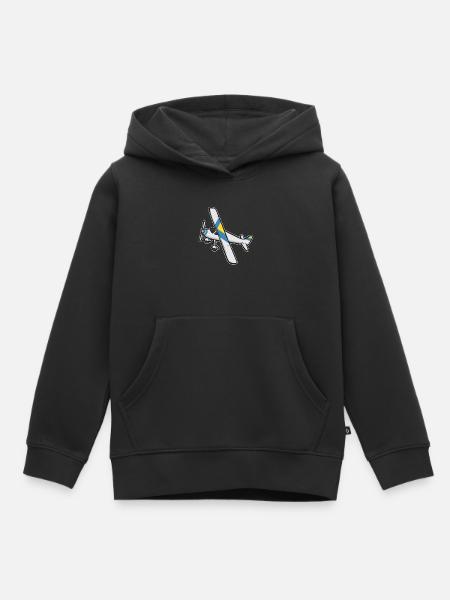 Ferngesteuertes Flugzeug Modellflugzeug - Kinder Premium Organic Hoodie - Schwarz