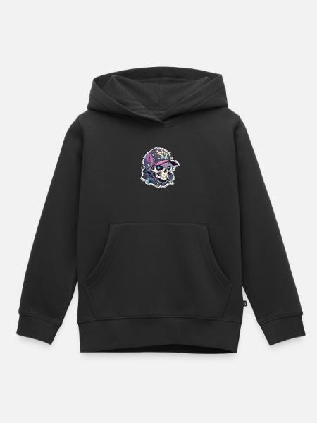 Totenkopf - Kinder Premium Organic Hoodie - Schwarz