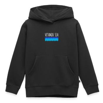 Vitamin Meer Lustig Meer Ozean Liebhaber Kaltes Wasser - Kinder Premium Organic Hoodie - Schwarz - Vorne - AI Model Kid Male (0cm)