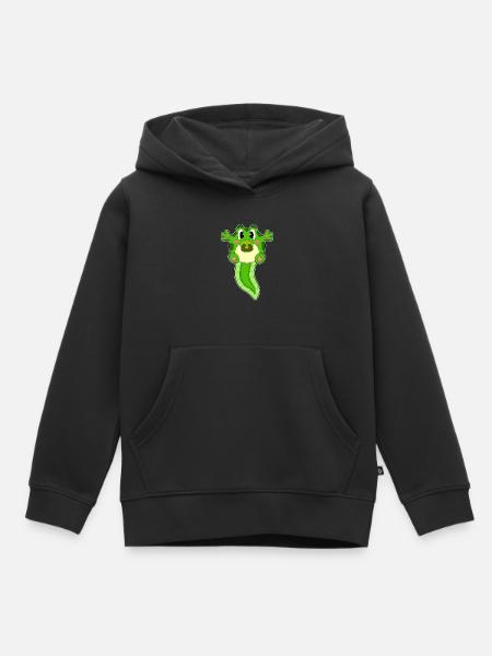 Frosch Baby Schnuller - Kinder Premium Organic Hoodie - Schwarz