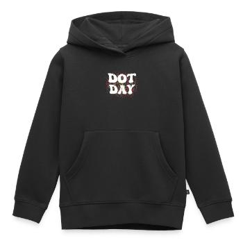 Alles Gute zum Internationalen Dot Day 2023 - Kinder Premium Organic Hoodie - Schwarz - Vorne - AI Model Kid Male (0cm)