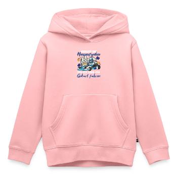 Gokart Rennfahrer Kartfahrer Vergiss Hausaufgaben - Kinder Premium Organic Hoodie - Rosa - Vorne - AI Model Kid Female (0cm)