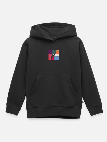 Eidechse - Kinder Premium Organic Hoodie - Schwarz