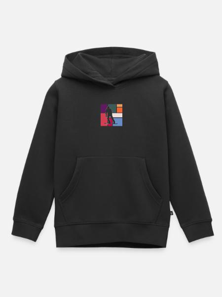 Snowboarding - Kinder Premium Organic Hoodie - Schwarz