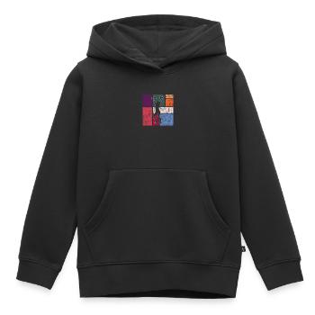 fitness - Kinder Premium Organic Hoodie - Schwarz - Vorne - AI Model Kid Male (0cm)
