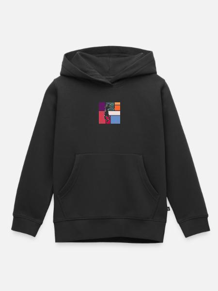 Federball - Kinder Premium Organic Hoodie - Schwarz