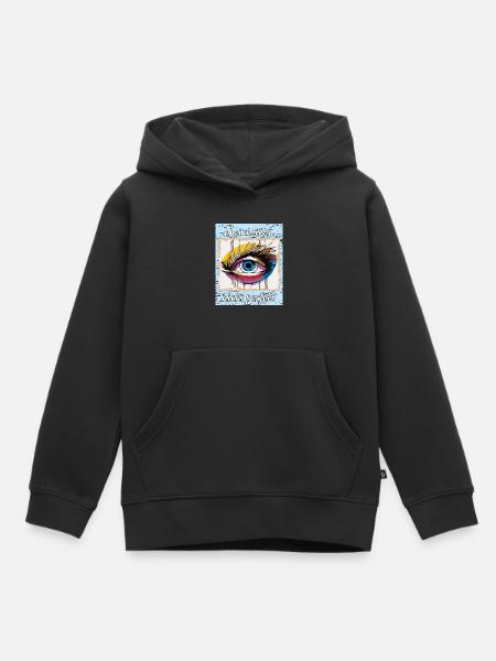 Sei mutig, nicht perfekt - Kinder Premium Organic Hoodie - Schwarz
