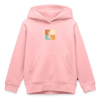 Singen - Kinder Premium Organic Hoodie - Rosa - Vorne - AI Model Kid Female (0cm)