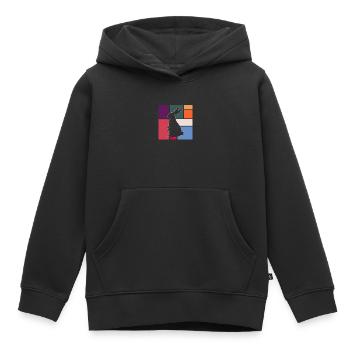 Lièvre - Sweat Premium à capuche enfant bio - noir - Devant - AI Model Kid Male (0cm)