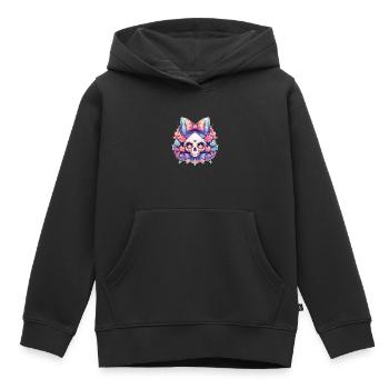 Skulls - Kinder Premium Organic Hoodie - Schwarz - Vorne - AI Model Kid Male (0cm)