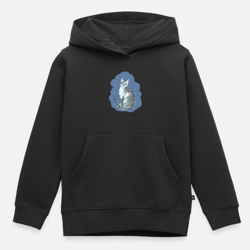 Ivypool Efeusee Graue Katze Schnee Warriors Cat - Kinder Premium Organic Hoodie - Schwarz