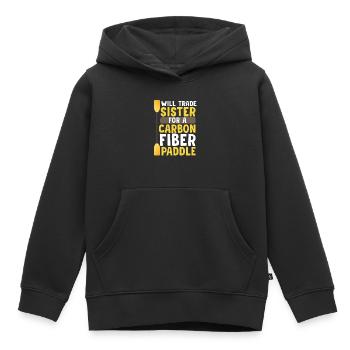 Fun dragon boat race with siblings - Kids Premium Organic Hoodie - black - Front - AI Model Kid Male (0cm)