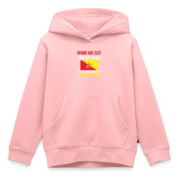 Sizilianer Sizilianisch Sizilien - Kinder Premium Organic Hoodie - Rosa - Vorne - AI Model Kid Female (0cm)