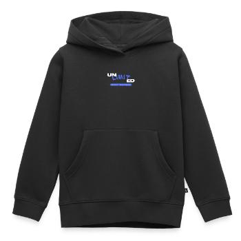 Une technologie illimitée Un design inspirant - Sweat Premium à capuche enfant bio - noir - Devant - AI Model Kid Male (0cm)