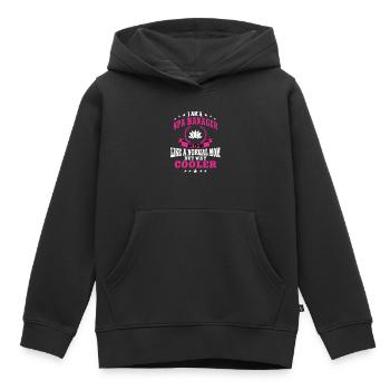 Drôle de directeur de spa maman - Sweat Premium à capuche enfant bio - noir - Devant - AI Model Kid Male (0cm)