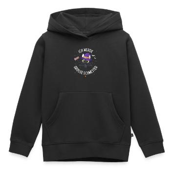Große Schwester 2024 Halloween fledermaus - Kinder Premium Organic Hoodie - Schwarz - Vorne - AI Model Kid Male (0cm)