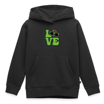 Coding Coder Programmer LOVE Programming - Kids Premium Organic Hoodie - black - Front - AI Model Kid Male (0cm)