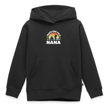 Athlétisme Athlétisme Nana Marathon Running - Sweat Premium à capuche enfant bio - noir - Devant - AI Model Kid Male (0cm)