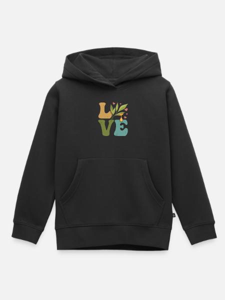 Ätherisches Öl LIEBE - Kinder Premium Organic Hoodie - Schwarz