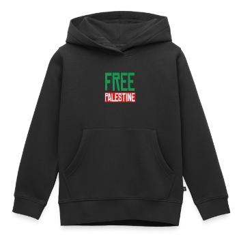 Befreit Palästina - Kinder Premium Organic Hoodie - Schwarz - Vorne - AI Model Kid Male (0cm)