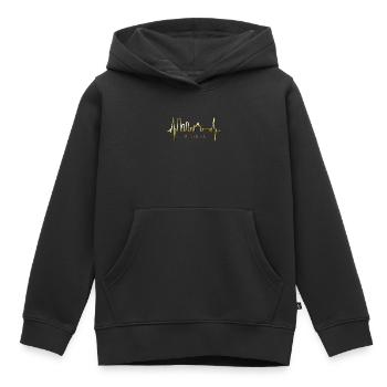 Mailand Skyline Italien Herzschlag Fan Love Milano - Kinder Premium Organic Hoodie - Schwarz - Vorne - AI Model Kid Male (0cm)
