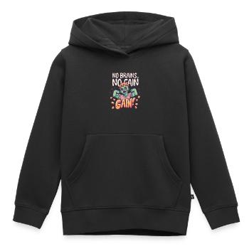 Zombies Zombie Halloween Zombie Costume - Sweat Premium à capuche enfant bio - noir - Devant - AI Model Kid Male (0cm)