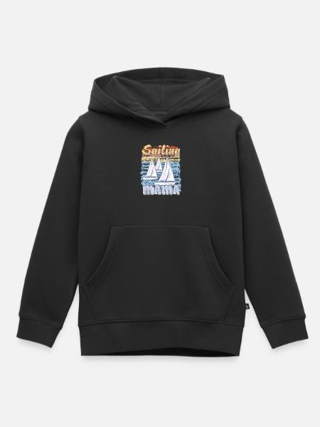 BOOTE SAILING MAMA - Kinder Premium Organic Hoodie - Schwarz