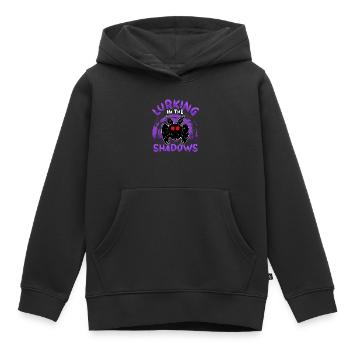 Mothman Kryptide Kryptozoologie - Kinder Premium Organic Hoodie - Schwarz - Vorne - AI Model Kid Male (0cm)