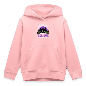 Cryptid Cryptozoology - Kids Premium Organic Hoodie - rose - Front - AI Model Kid Female (0cm)