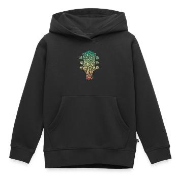 Bassist, Bass Guitarist, Bass Guitar, Bass Guitar - Kids Premium Organic Hoodie - black - Front - AI Model Kid Male (0cm)