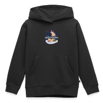 Toller Juliana-Name mit Weihnachtsmütze im Weihnachtsthema - Kinder Premium Organic Hoodie - Schwarz - Vorne - AI Model Kid Male (0cm)