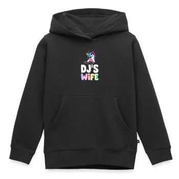 DJ Disc Jockey Disc Jockey - Sweat Premium à capuche enfant bio - noir - Devant - AI Model Kid Male (0cm)
