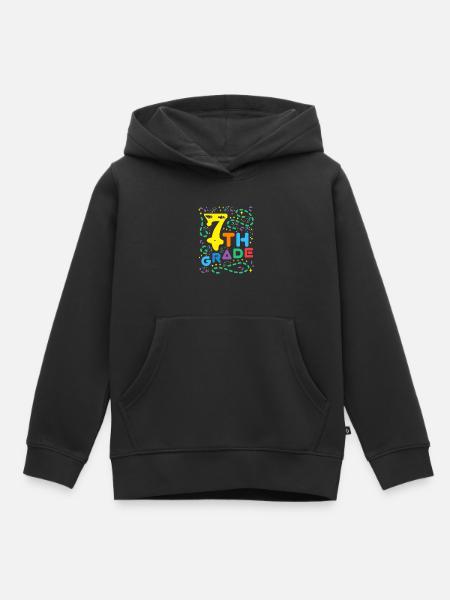 Seventh grade - Kinder Premium Organic Hoodie - Schwarz